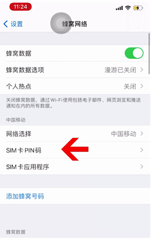 吉州苹果14维修网分享如何给iPhone14的SIM卡设置密码 