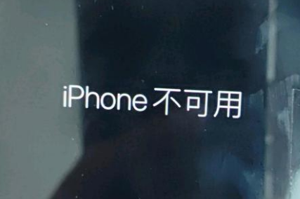 吉州苹果服务网点分享锁屏界面显示“iPhone 不可用”如何解决 