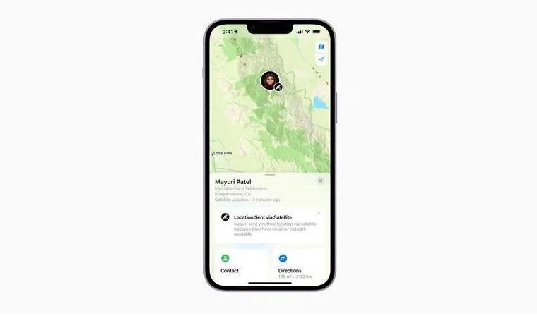 吉州苹果14维修分享iPhone14系列中 FindMy功能通过卫星分享位置方法教程 